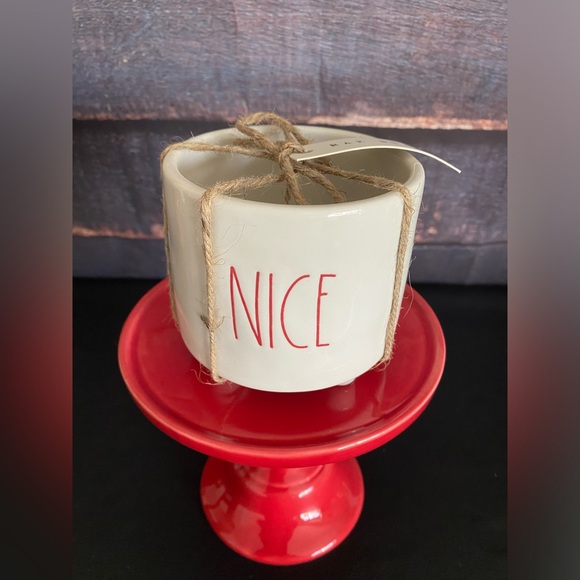 Rae Dunn Christmas Planter - Naughty/Nice - Picture 2 of 6